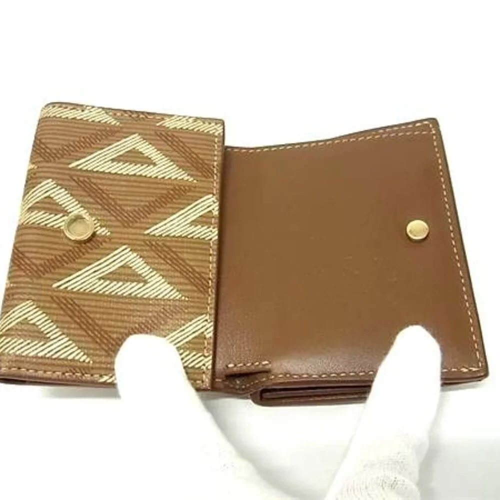 Dior CD Diamond Trifold Wallet Coin Purse Billfold Card Holder